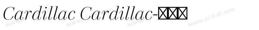Cardillac Cardillac字体转换